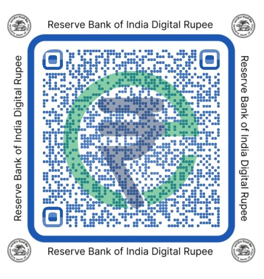 RBI Digital Rupee QR code for supporting PibPoints.in